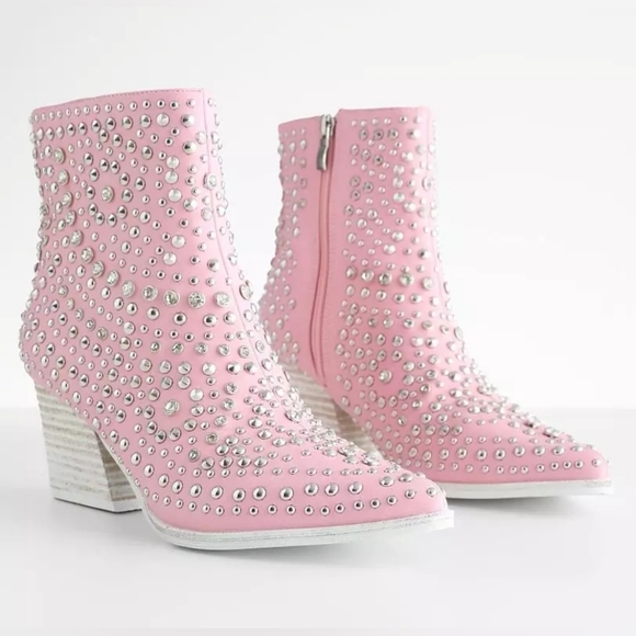 BEAST FASHION Shoes - Hazel Glitz Western Boot Beast Fashion Booties Size 7.5